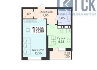 Продам однокомнатную квартиру, 36 м2, Воронежская область, улица 45-й Стрелковой Дивизии, 113