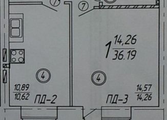 Продается однокомнатная квартира, 36.2 м2, Омск, 9-я Северная улица, ЖК Северный