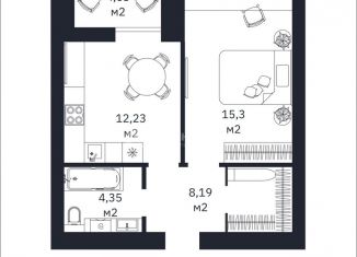 Продажа 1-ком. квартиры, 40.7 м2, Тюменская область, улица Революции, 228к4