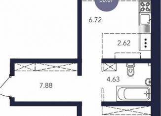 Продается 2-комнатная квартира, 56.7 м2, Братск