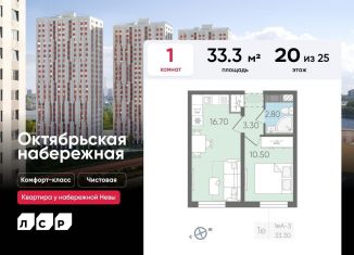 Продаю однокомнатную квартиру, 33.3 м2, Санкт-Петербург, Невский район