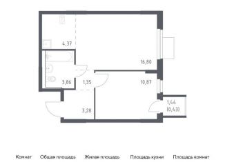 Продажа однокомнатной квартиры, 41 м2, Мытищи, ЖК Мытищи Парк, жилой комплекс Мытищи Парк, к5