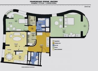 3-комнатная квартира в аренду, 115 м2, Химки, Молодёжная улица, 2А