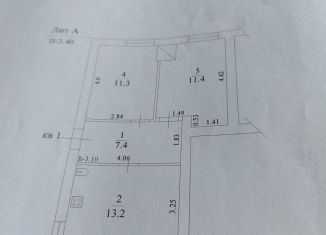 Продаю 1-ком. квартиру, 43.3 м2, Белореченск, Майкопская улица, 3