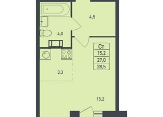 Продаю квартиру студию, 28.5 м2, Московская область, улица Рахманинова, 11