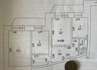 Трехкомнатная квартира на продажу, 77.9 м2, Зеленогорск, Набережная улица, 16А