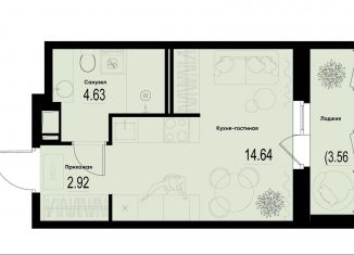 Продается квартира студия, 24 м2, Ленинградская область