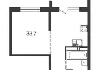 Продается 1-ком. квартира, 33.7 м2, Новосибирская область, Октябрьская улица, 20