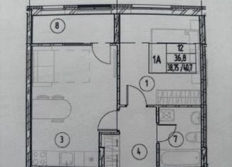 Продается 2-комнатная квартира, 40.7 м2, Пенза, улица Измайлова, 38к1