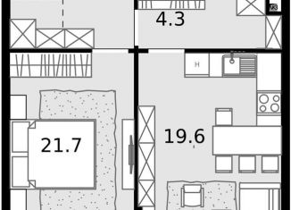 Продам 1-комнатную квартиру, 55.6 м2, Москва, Отрадная улица, 4А