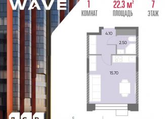 Продам квартиру студию, 22.3 м2, Москва, станция Москворечье