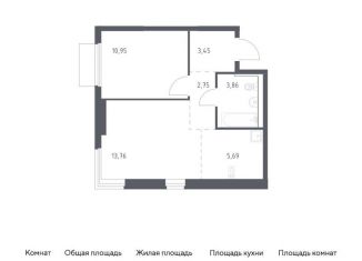 Продается 1-ком. квартира, 40.5 м2, Московская область, проспект Василия Мамрова, 6