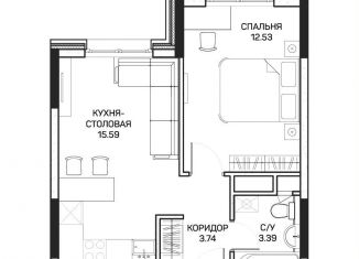 Продажа 1-комнатной квартиры, 35.3 м2, Москва, улица Корнейчука, 27, район Бибирево