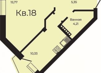 Продажа 1-комнатной квартиры, 36.8 м2, Свердловская область, Олимпийская улица