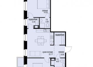 Продажа 2-комнатной квартиры, 70 м2, Санкт-Петербург, муниципальный округ Светлановское