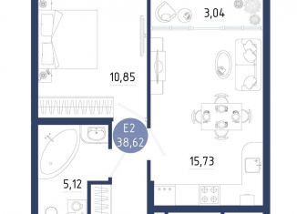 1-ком. квартира на продажу, 38.6 м2, Рязанская область