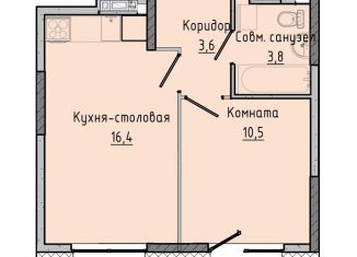 Продам 1-ком. квартиру, 34.3 м2, Удмуртия