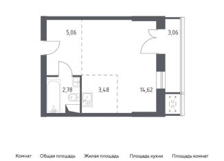 Продам квартиру студию, 29 м2, городской округ Красногорск, жилой комплекс Спутник, к17