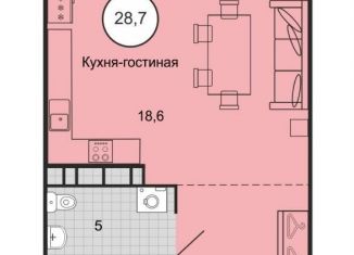 Продам квартиру студию, 28.7 м2, Михайловск, переулок Ландышей, 4