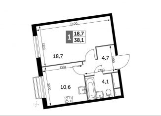 Продажа 1-ком. квартиры, 38.1 м2, посёлок Развилка, Римский проезд, 13