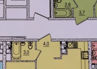 1-комнатная квартира на продажу, 35.1 м2, Краснодар, улица Западный Обход, 45к2, ЖК Грани