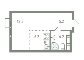 Квартира на продажу студия, 28.2 м2, село Молоково, жилой комплекс Ново-Молоково, 13