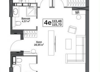 Продам трехкомнатную квартиру, 115.7 м2, Пермский край, Пушкарская улица, 142А