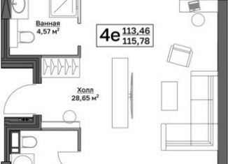 Продается 3-комнатная квартира, 115.8 м2, Пермь, Пушкарская улица, 142А