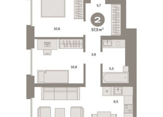 Продажа 2-комнатной квартиры, 57.5 м2, Москва, Тагильская улица, 6/5, метро Черкизовская