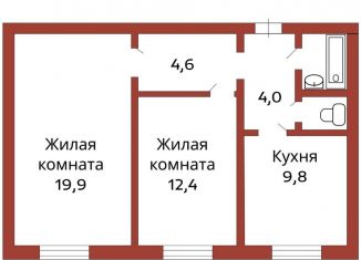 Продаю 2-комнатную квартиру, 54 м2, Благовещенск, улица 50 лет Октября, 201