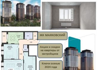 Продается трехкомнатная квартира, 92.8 м2, Воронеж, Железнодорожный район