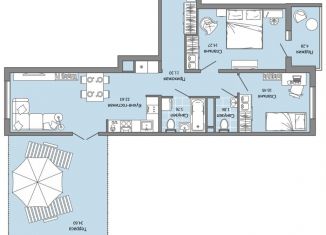 Продажа 3-комнатной квартиры, 77 м2, Ульяновск, жилой комплекс Ультраград, 2