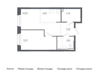 Однокомнатная квартира на продажу, 39.8 м2, Владивосток, жилой комплекс Квартал Нейбута, 141к1, Ленинский район