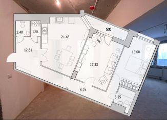 Продаю 2-комнатную квартиру, 83.2 м2, Санкт-Петербург, улица Кустодиева, 7к1, муниципальный округ № 15