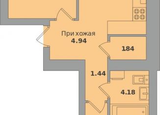 Продается 2-комнатная квартира, 55.5 м2, Калининград