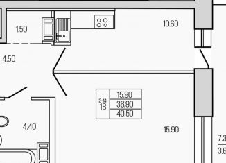 Продается 1-ком. квартира, 40.5 м2, Ленинградская область