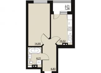 Продается однокомнатная квартира, 37.7 м2, Воронеж, Московский проспект, 132