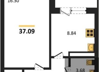 Продам 1-комнатную квартиру, 37.1 м2, Воронеж, улица Славы, 7, Коминтерновский район