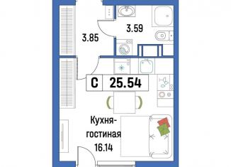 Продам квартиру студию, 25.5 м2, Мурино, ЖК Урбанист