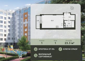 Продается 1-комнатная квартира, 23.3 м2, деревня Агалатово