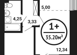 Продажа однокомнатной квартиры, 35.2 м2, Республика Башкортостан