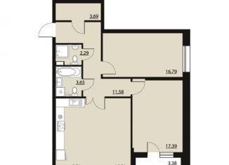 Продажа 2-комнатной квартиры, 83.7 м2, Воронеж, Московский проспект, 132