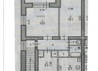 Продам 3-ком. квартиру, 72 м2, Ярославская область, Центральная улица, 1