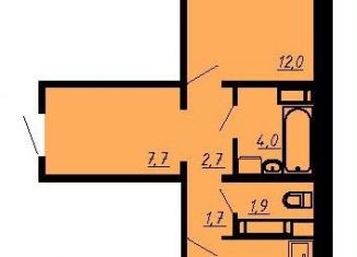 Продается 1-комнатная квартира, 46.7 м2, Воронеж, улица Шишкова, 140Б/6, Центральный район