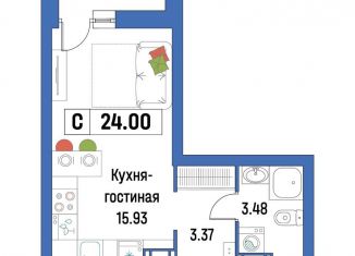 Продажа квартиры студии, 24 м2, Ленинградская область