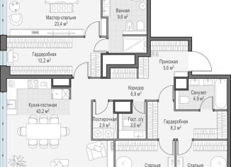 Продажа 3-комнатной квартиры, 151.1 м2, Москва, проспект Генерала Дорохова, 39к2А, район Раменки