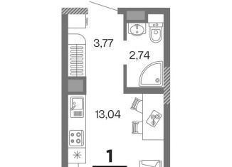 Продам квартиру студию, 19.6 м2, Рязань, ЖК Метропарк