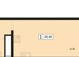 Продажа 1-ком. квартиры, 29.4 м2, Краснодар, улица Автолюбителей, 1Длит4, микрорайон Гидрострой