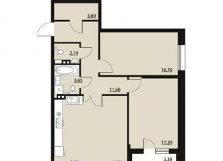 Продается 2-комнатная квартира, 83.3 м2, Воронеж, Московский проспект, 132