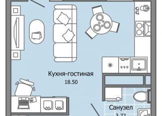 Продаю квартиру студию, 29 м2, Ульяновск, жилой комплекс Ультраград, 2